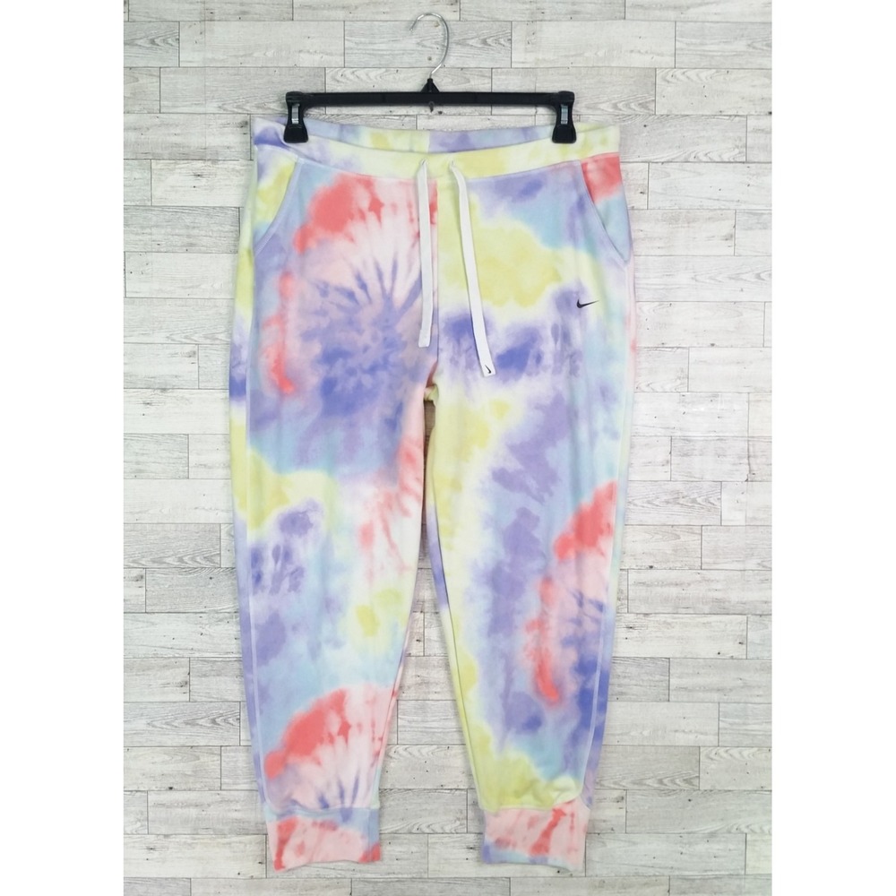 Nike Dri-Fit Sweatpants Women's Large L Tie Dye Joggers Get Fit Pants